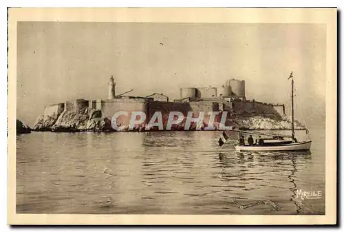 Cartes postales Marseille Le Chateau d'If Bateau