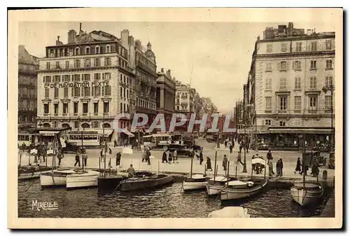 Cartes postales Marseille Le Quai des Belges et la Canebiere