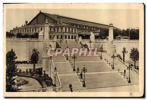 Ansichtskarte AK Marseille Escaliers de la Gare