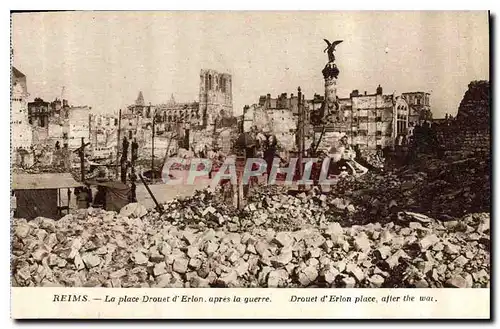 Ansichtskarte AK Reims La Place Drouet d'Erlon apres la guerre