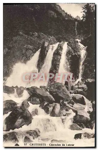 Ansichtskarte AK Cauterets Cascades de Lutour