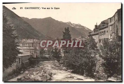 Cartes postales Cauterets Vue sur le Gave