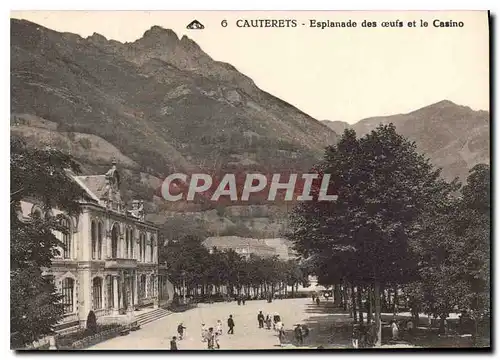 Cartes postales Cauterets Esplanade des oeufs et le Casino