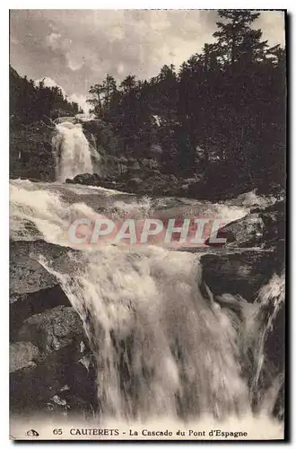 Cartes postales Cauterets La Cascade du Pont d'Espagne