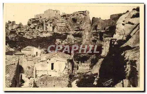 Cartes postales Les Baux Ruines imposantes du chateau feodal X S