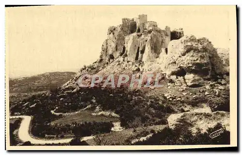 Cartes postales Les Baux Cote oriental et nord des ruines imposantes du chateau Feodal bati au X siecle detruit