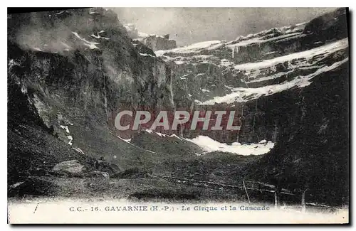 Ansichtskarte AK Gavarnie H P le Cirque et la Cascade