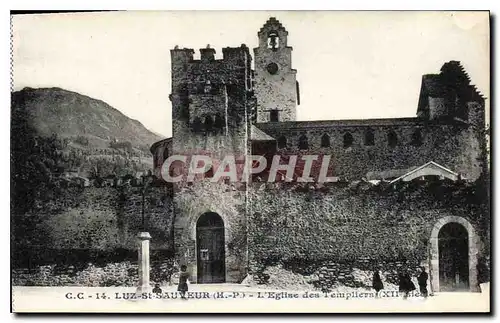 Cartes postales Luz Sr Sauveur H P l'eglise des Templiers XII siecle