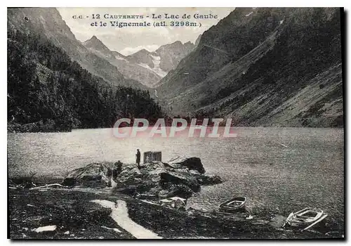 Ansichtskarte AK Cauterets le Lac de Gaube et le Vignemale