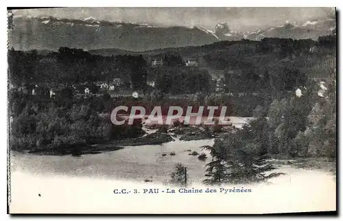 Cartes postales Pau la Chaine des Pyrenees