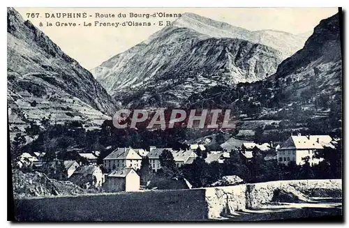 Cartes postales Dauphine Route du Bourg d'Oisans a la Grave le Freney d'Oisans