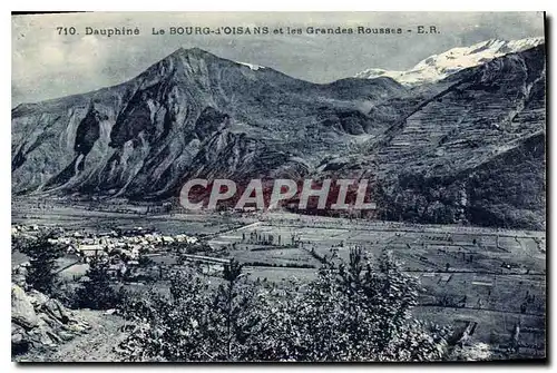 Cartes postales Dauphine le Bourg d'Oisans et les Grandes Rousses