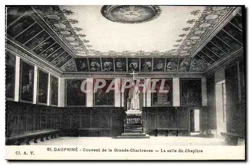 Ansichtskarte AK Dauphine Couvent de la Grande Chartreuse la salle du Chapitre