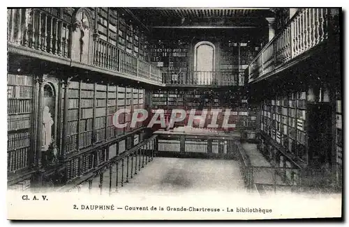 Ansichtskarte AK Dauphine Couvent de la Grande Chartreuse la Bibliotheque