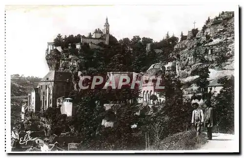 Cartes postales Pyrlnees Ocean Rocamadour vue generale sur les nouvelles Rampes Prise de la Route d'Arrivee