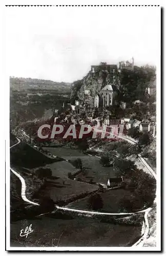 Cartes postales Pyrlnees Ocean Rocamadour vue en Nid d'Aigle de la Boucle de la Route de Cahors