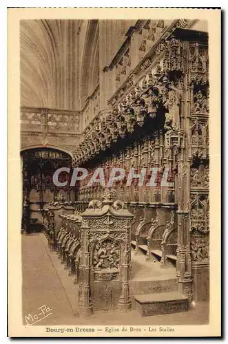 Cartes postales Bourg en Bresse Eglise de Brou les Stalles