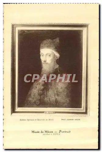 Cartes postales Musee de Macon Portait Attribus a Titien