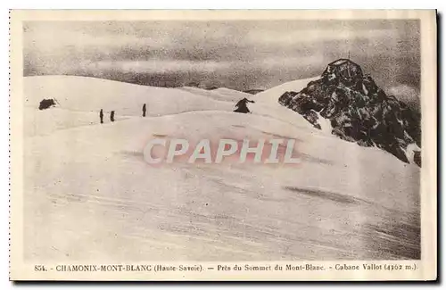 Cartes postales Chamonix Mont Blanc Haute Savoie Pres du Sommet du Mont Blanc Cabane Vallot