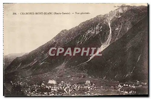 Cartes postales Chamonix Mont Blanc Haute Savoie vue generale