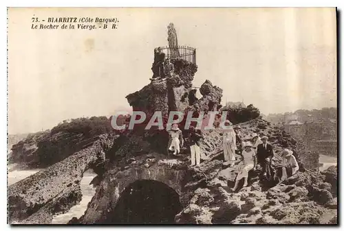 Cartes postales Biarritz Cote Basque le Rocher de la Vierge