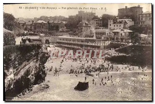 Cartes postales Biarritz Cote Basque vue generale du Port Vieux