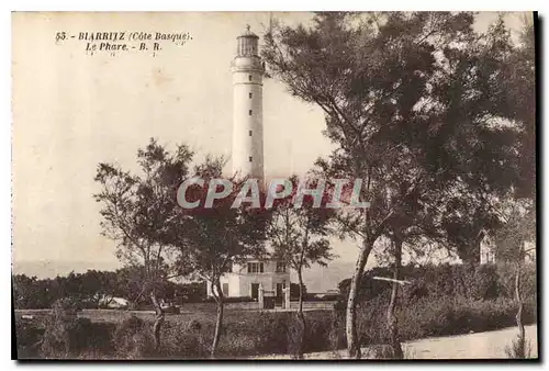 Ansichtskarte AK Biarritz Cote Basque le Phare