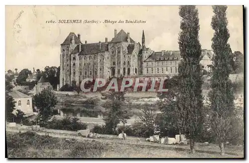Cartes postales Solesmes Sarthe Abbaye des Benedictins