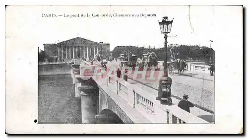 Ansichtskarte AK Paris Le pont de la Concorde Chambre des Deputes