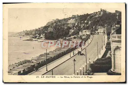 Cartes postales Le Havre La Heve la Falaise et la Plage