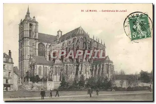 Ansichtskarte AK Le Mans Cathedrale St Julien