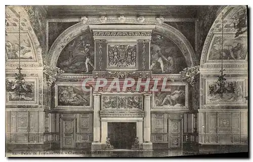 Cartes postales Palais de Fontainebleau Cheminee Henri II