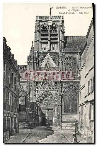 Cartes postales Rouen Portail meridional de l'Eglise Saint Vincent