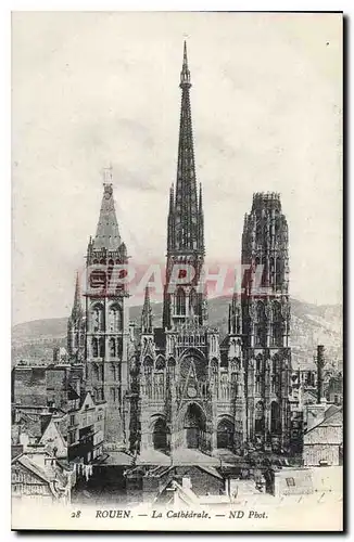 Cartes postales Rouen La Cathedrale