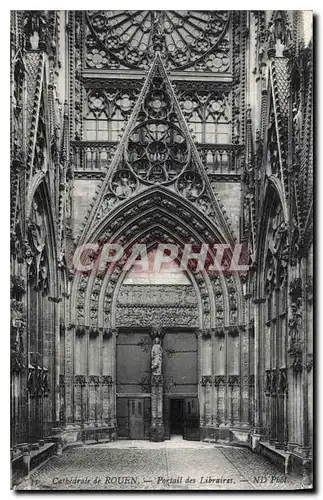 Cartes postales Cathedrale de Rouen Portail des Libraires