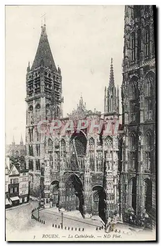 Cartes postales Rouen La Cathedrale