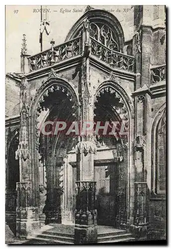 Cartes postales Rouen Eglise Saint du XV siecle