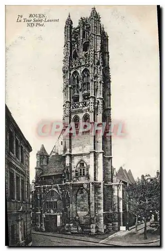 Cartes postales Rouen La Tour Saint Laurent