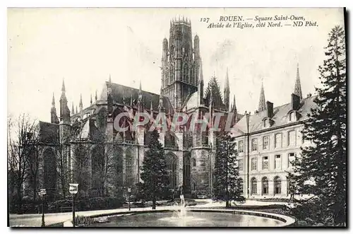 Ansichtskarte AK Rouen Square Saint Ouen Abside de l'Eglise cote Nord