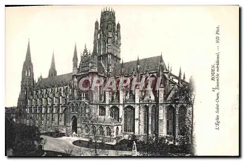 Cartes postales Rouen L'Eglise Saint Ouen Ensemble meridional