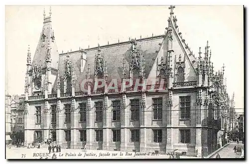 Ansichtskarte AK Rouen Le Palais de Justice facade sur la Rue Jeanne d'Arc