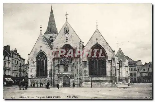 Cartes postales Rouen L'Eglise Saint Vivien