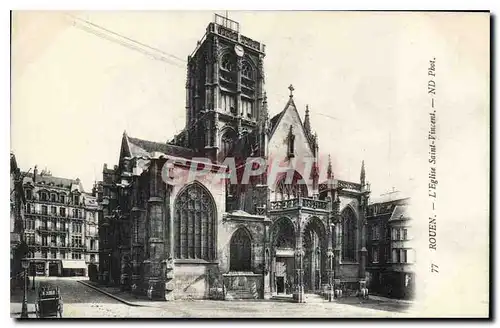 Cartes postales Rouen L'Eglise Saint Vincent