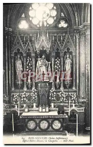 Cartes postales Bon Secours Seine Inferieure Eglise Notre Dame la Chapelle