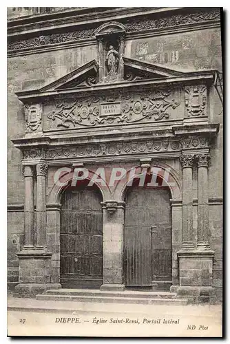 Ansichtskarte AK Dieppe Eglise Saint Remi Portail lateral