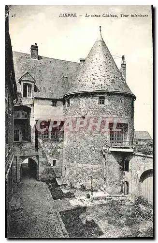 Ansichtskarte AK Dieppe Le vieux Chateau Tour interieure