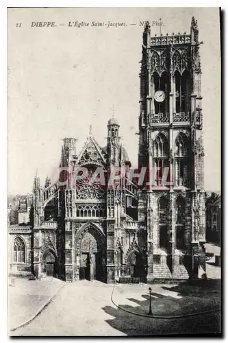 Cartes postales Dieppe L'Eglise Saint Jacques