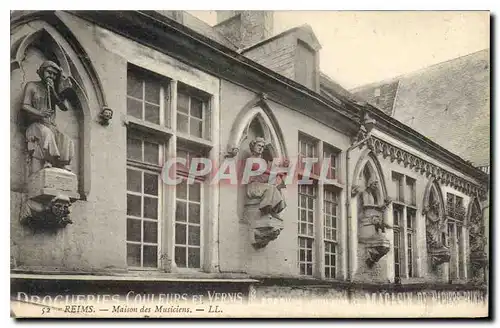 Cartes postales Reims Maison des Musiciens