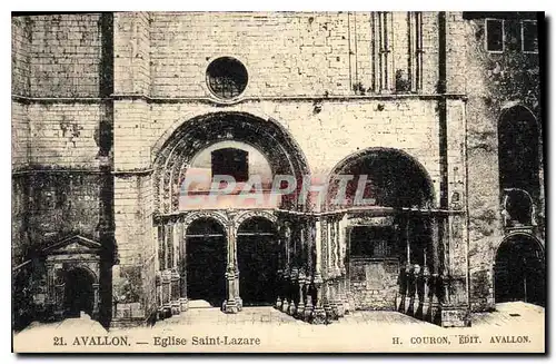 Cartes postales Avallon Eglise Saint Lazare