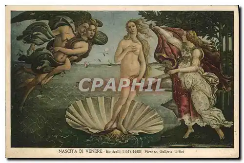 Ansichtskarte AK Nascita di Venere Botticelli 1447 1580 Firenze Galleria Uffizi